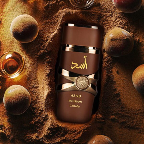 Lattafa Asad Bourbon for Unisex Eau de Parfum Spray, 3.4 Ounce / 100 ml
