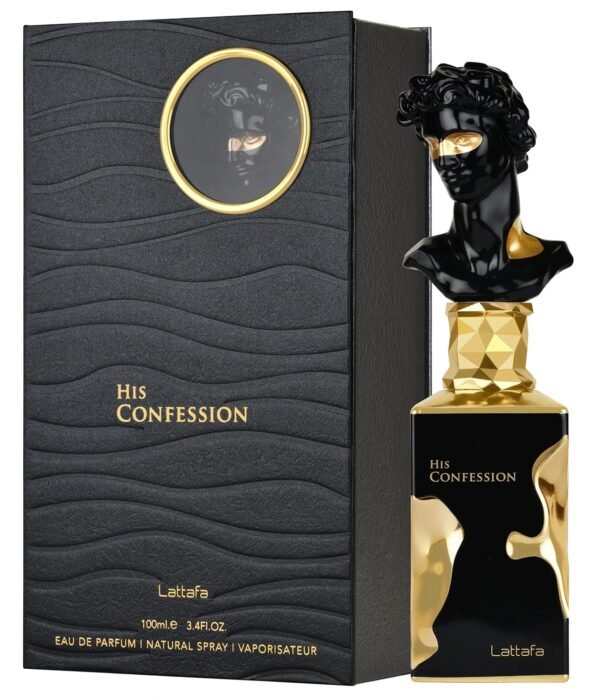 Lattafa His Confession for Men Eau de Parfum Spray, 3.4 Ounce / 100 Ml - 图片 3