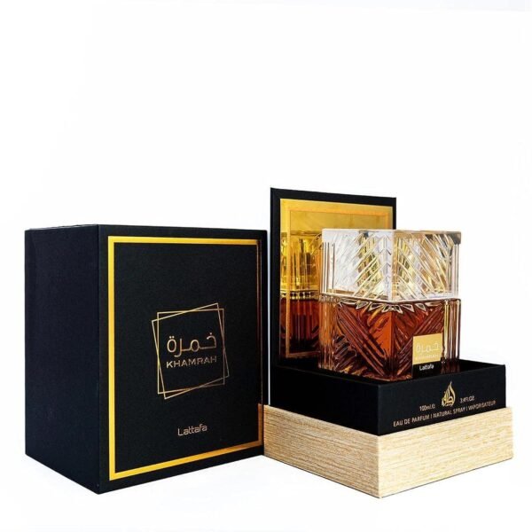 Lattafa Khamrah - Vanilla, Warm Spicy, Amber, Cinnamon - Eau de Parfum Long-Lasting Fragrance for Unisex, 3.40 Ounce / 100 ml - 图片 2
