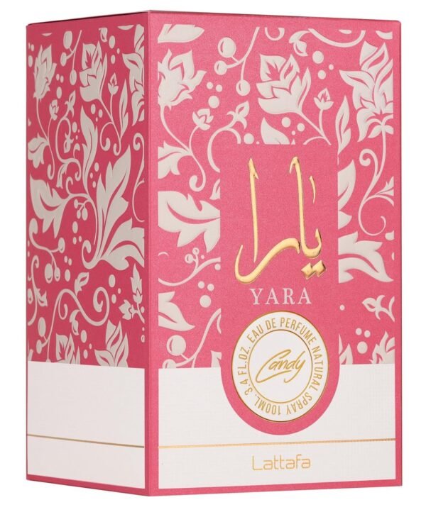 Lattafa Yara Candy - Vanilla, Fruity, Citrus, Floral - Eau de Parfum Long-Lasting Fragrance for Women, 3.40 Ounce / 100 ml - 图片 2