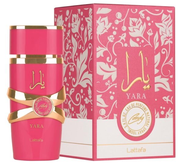 Lattafa Yara Candy - Vanilla, Fruity, Citrus, Floral - Eau de Parfum Long-Lasting Fragrance for Women, 3.40 Ounce / 100 ml - 图片 3