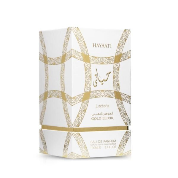 Lattafa Hayaati Gold Elixir Eau De Parfum Spray for Unisex, 3.4 Ounce - 图片 2