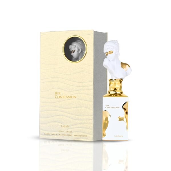Lattafa Her Confession - Vanilla, Floral, Amber, Musk - Eau de Parfum Long-Lasting Fragrance for Women, 3.40 Ounce / 100 ml - 图片 2